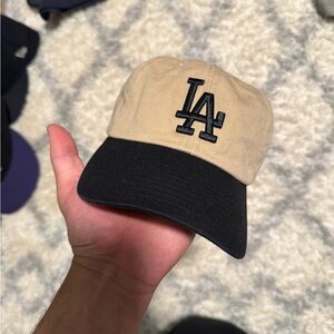 LA strapback hat